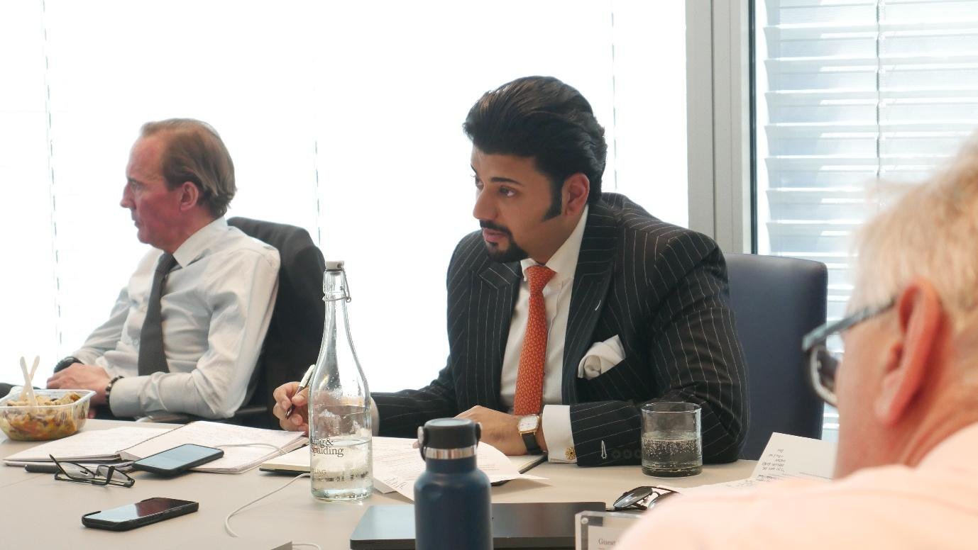 Members of the Board in session.