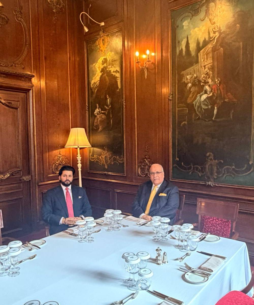 Principals in private dining room
